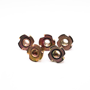 Vente en gros d'écrous en T à quatre dents pour une fixation sûre Finition nickelée et passivée pour les projets d'armoires de meubles en bois - Product Image 5