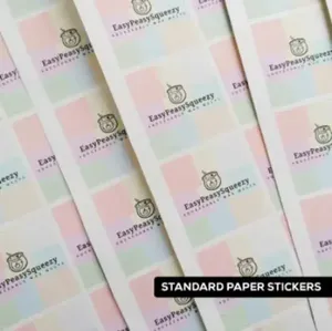Autocollants en papier personnalisés, étiquettes de logo imprimables mates, autocollants d'étanchéité économiques pour emballages, boîtes, sacs, emballages cadeaux, utilisation promotionnelle - Product Image 2