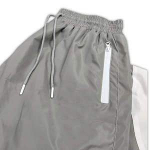 Men's Custom Embroidered Nylon paneled Lightweight Spring Windbreaker <b>Ski</b> Jacket Waterproof polyester Tracksuit Pant Set - Product Image 4