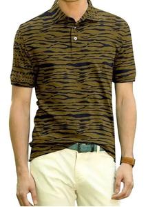 T-shirts à manches courtes d'été pour hommes de haute qualité, design de mode personnalisé, col haut en flanelle de coton imprimé uni ODM OEM - Product Image 2