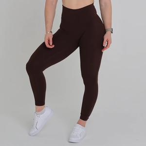 2026 New Solid Women's Workout Leggings High Quality Fitness Four-Way Stretch Quick Dry Direct Manufacturer Gym Wholesale Supply - Product Image 5