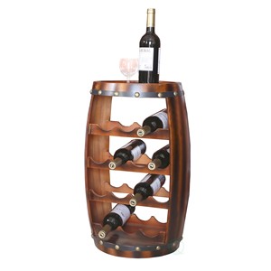 Support à bouteilles en bois de manguier artisanal en gros - Élégance rustique - Product Image 1