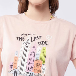 Top Corto Estampado para Mujer, Diseño Casual, Transpirable, Ajustado, Elegante, Nueva Llegada, Alta Calidad, Buen Proveedor, Precio al por Mayor - Product Image 6