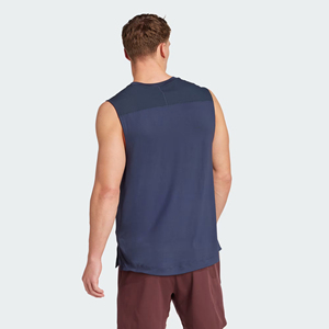 Summer Fashion Design Color Contrast Gym Tank Top Streetwear Casual Sports Vest Sleeveless Custom <b>Men</b> <b>Singlet</b> Cotton/Bamboo - Product Image 2