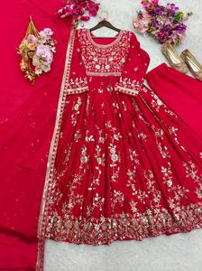 Lanzamiento de un nuevo diseño de moda Bollywood: Gwon&Pent&dupatta, listo para usar. - Product Image 5