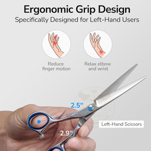 Tijeras de Peluquería Profesionales QORVEX INSTRUMENTS de Acero Inoxidable, Punta Recta y Afilada, Diseño Ligero para Diestros - Product Image 4