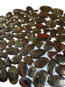 Cabujón de piedras preciosas de ojo de tigre de hierro Natural de grado AAA, mezcla de tamaños y formas, piedras preciosas sueltas, Ojo de tigre de hierro para hacer joyas, - Product Image 2