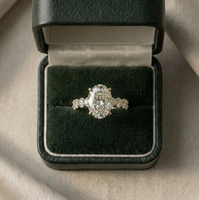 Brillanter 1,20 Karat Ovaler Schliff E VVS2 VS1 Labor-Gezüchteter Diamant-Verlobungsring IGI-Zertifiziert Vergoldet 10K/14K/18K Vintage Damenring
