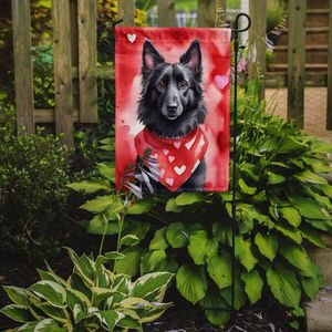 Perro Pastor Belga, Bandera de jardín del Día de San Valentín, buzón Multicolor, cartel decorativo para Patio, ilustraciones, camas de flores, tamaño pequeño - Product Image 2