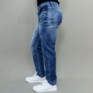 Jean pour homme Gex bleu clair, coupe droite, taille mi-haute, extensible, qualité supérieure, best-seller - Product Image 5