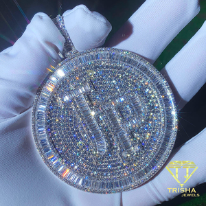 Collier pendentif en diamant de laboratoire Iced Out, bijoux hip-hop personnalisés, chaîne de luxe tendance, streetwear - Product Image 5