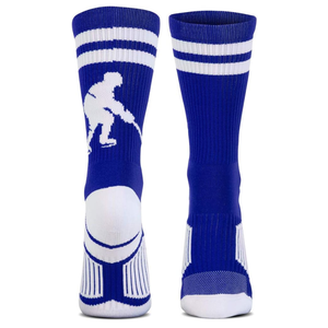Blue Crew Athletic <b>Socks</b> With Snowboarder Print Breathable Knitted for Outdoor Sports Adults Spring - Product Image 3