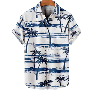 เสื้อฮาวายปาร์ตี้ชายหาดของทีมชุดอโลฮาเขตร้อนพิมพ์ชื่อตามสั่ง - Product Image 2