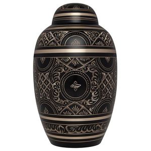 Urnes funéraires en métal décoratives pour cendres humaines, conçues pour préserver les souvenirs, avec couvercle fileté sécurisé - Product Image 6