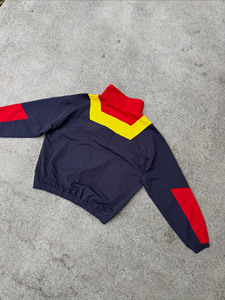 Men's Sporty Color Blocking <b>Racer</b> <b>Jacket</b> Windproof Stand Collar Zipper Closure Polyester Autumn Wear - Product Image 2