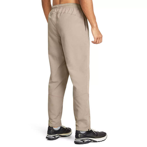 Pantalones Casuales Color Caqui para Hombre, Cintura Elástica con Cordón, Ligeros, de Poliéster y Algodón, Secado Rápido, Bolsillos Laterales, para Verano - Product Image 3