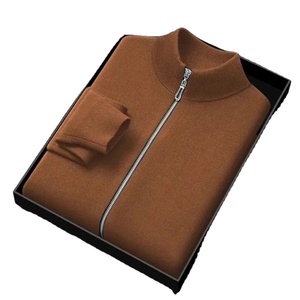 TINGHUO Men's Winter Jacket <b>Funnel</b> Neck Zip up Pockets Fleece Casual Long Sleeve Jacket Coats Men Clothes Chaquetas Hombre - Product Image 2