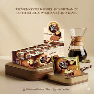 BRAKA Brew Pop Crisps – ขนมขบเคี้ยวรสกาแฟคั่วหวาน บราก้า คอฟฟี่ 720 ก. |   โรงงานเวียดนาม - รับผลิตแบบ ODM และมีตัวอย่างฟรี - Product Image 1
