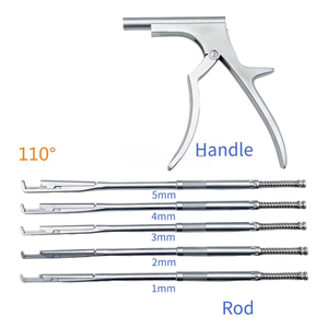 Juego de Rongeurs Kerrison Rotatorios Manuales de Acero Inoxidable, Instrumentos Quirúrgicos Ortopédicos Veterinarios - Product Image 3
