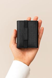 WRIZA <b>Mens</b> Genuine Leather Slim Trifold <b>Wallet</b> | RFID Blocking 6 Card Slot <b>Wallet</b> with Coin Pocket <b>for</b> Bank Card Money <b>Black</b> - Product Image 6