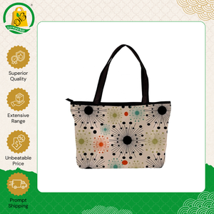 New Design High Quality Eco-Friendly Biodegradable Cotton <b>Canvas</b> Handbag with Zipper Closure Casual Shoulder Carry Bag - Product Image 6