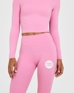 Wholesale Custom High Waisted Sports Workout Yoga Pants <b>Leggings</b> for Women Soft Polyester Gym Fitness <b>Leggings</b> <b>With</b> <b>Pocket</b> - Product Image 3