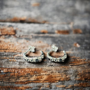 925เงินชาติพันธุ์ที่มี5หินต่างหูออกแบบเครื่องประดับขายส่งโรงงานในประเทศไทย - Product Image 1