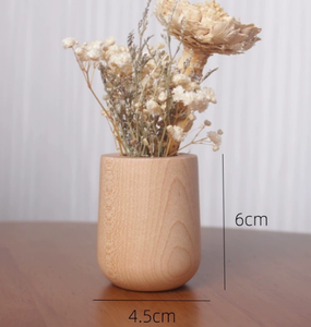 Jarrones de Madera Natural, Artesanías de Madera, Jarrón Decorativo para el Hogar, Jarrón de Madera para Flores - Product Image 2