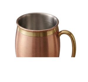 <b>Large</b> Selling Copper <b>Mug</b> Drinkware Cocktail Serving <b>Mug</b> Medium Size Metal Handle for Home Metal Julep Cup for Crushed Ice - Product Image 5