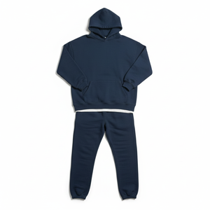Conjunto Deportivo Informal de 2 Piezas para Hombre, Sudadera con Capucha y Pantalones Jogger de Algodón, Fabricante OEM ODM - Product Image 4