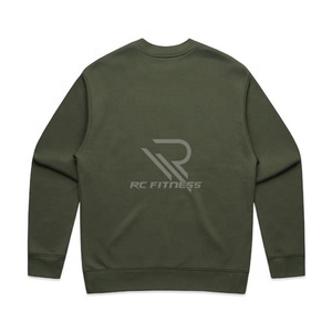 100% Cotton 380gsm Oversized Crewneck Sweatshirts Embroidered Logo Plain Printed <b>Pullover</b> <b>for</b> <b>Men</b> Customizable Blank Sweatshirt - Product Image 6