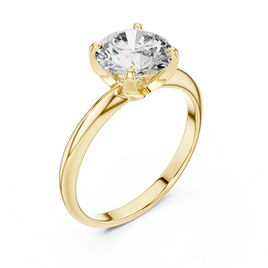 Anillo de Diamante Moissanita en Plata de Ley 925 Chapado en Oro Amarillo, Fabricante y Proveedor de Joyería al por Mayor - Product Image 4