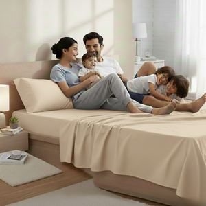 Juego de sábanas de microfibra ultra suave de primera calidad, color arena, para cama doble, con fundas de almohada |   Ropa de Cama de Lujo |   Suave y Transpirable |   2026 - Product Image 2