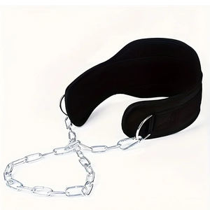 Cinturón de Inmersión Personalizado al por Mayor de Alta Resistencia con Cadena de Acero para Levantamiento de Pesas, Entrenamiento, Gimnasio y Fitness - Product Image 3