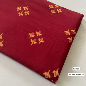 Tela de Algodón Estampada Floral con Base Negra, Material Suave y Transpirable para Vestidos, Kurtis, Camisas, Uso en Textiles del Hogar y Costura - Product Image 5