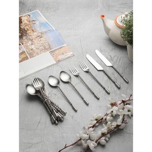 Luxury Cutlery <b>Set</b> for Table Settings Silver Polished Stainless Steel Cutlery <b>Flatware</b> <b>Set</b> - Product Image 6