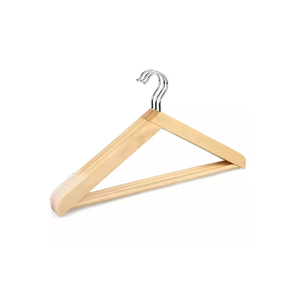 Custom <b>Black</b> Walnut Clothes Hanger Natural Wooden Color For Bedroom Clothes Storage Hanger At Top Price - Product Image 5