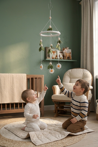 Móvil de Cuna para Bebé Hecho a Mano con Fieltro No Tejido, Ecológico, Personalizable, Juguete Colgante Suave para Cuarto de Bebé, Estilo que Desarrolla Habilidades - Product Image 2