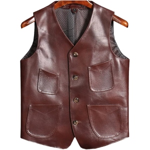Chaleco de Cuero PU de Alta Calidad para Hombres, para Motociclistas - Product Image 1