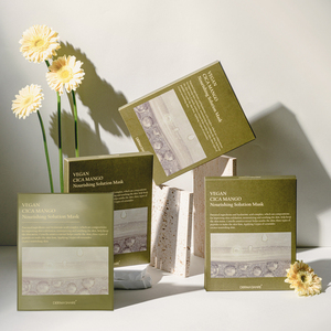 Masque visage Derma Share Vegan Cica Mango Nourishing Solution Mask 25 ml x 5 feuilles, masques faciaux coréens en gros - Product Image 3