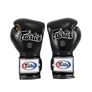 ถุงมือชกมวยไทย Fairtex รุ่นยอดนิยมขายดี ผลิตตามสั่ง หนังวัวแท้ ระบายอากาศได้ดี ซับเหงื่อ พร้อมสายรัดข้อเท้า - Product Image 2