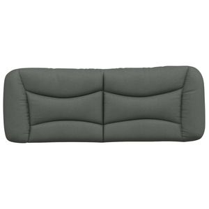 Cojín de Cabecera Gris Oscuro 100% Poliéster, Almohada de Apoyo y Lectura para Cama Matrimonial - Product Image 5