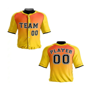 Uniformes de baseball personnalisés décontractés à impression sérigraphique, couleurs et logo personnalisés, unisexe adulte, fermeture éclair, respirant, séchage rapide - Product Image 5