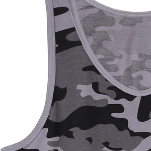 Men's Solid O-Neck Tank <b>Top</b> Sporty Eco-Friendly Quick Dry Breathable Woven 100% Polyester <b>Sequined</b> Digital Print <b>Plus</b> <b>Size</b> - Product Image 4
