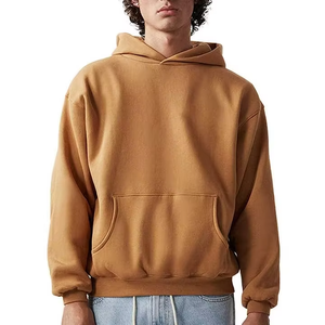 High Quality 100% Polyester <b>Thick</b> Blank Oversized <b>Fleece</b> Custom Print Wholesale Factory Custom Logo Men's Hoodie - Product Image 1
