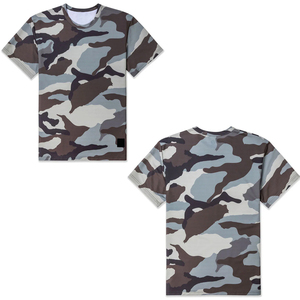 Camiseta de Manga Corta con Estampado de Camuflaje para Hombre, Corte Holgado, Cuello Redondo, Ropa Casual, Tejido Transpirable y Cómodo - Product Image 6