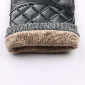 Men's Black Sheepskin Leather Driving <b>Gloves</b> Fashionable Outdoor Gear for Daily Party Travel with Wool Lining - Product Image 6