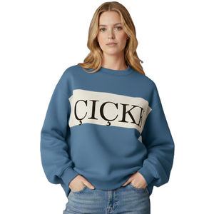 เสื้อสเวตเชิ้ตคอเต่าผ้าริบสำหรับผู้หญิง ออกแบบด้วยผ้าเนื้อสัมผัสพิเศษ แขนยาว ทรงสวยเข้ารูป เหมาะสำหรับใส่ลำลองในฤดูใบไม้ร่วงและฤดูหนาว - Product Image 1