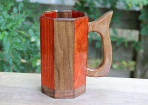 Jarra de Cerveza Vikinga de Madera con Diseño Tallado Personalizado, Taza de Café, Ecológica, Apta para Microondas, con Tapa, de Madera Sólida, Regalo Original Vintage - Product Image 2
