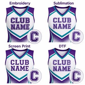 Uniformes de cheerleading personnalisés, jupe rouge, blanche et dorée, style sublimation imprimé, taille adulte, nom du joueur, numéro 03 - Product Image 5